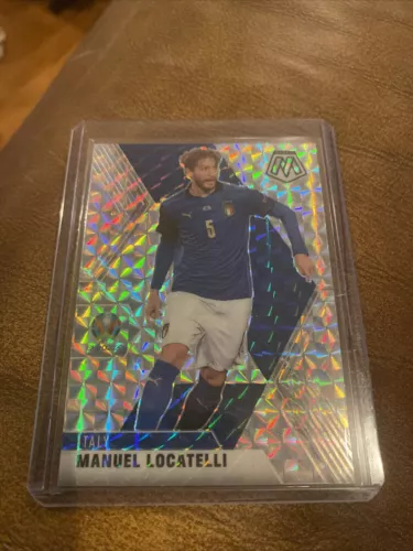 2021 Panini Mosaic Uefa Euro Manuel Locatelli Silver Prizm Italy