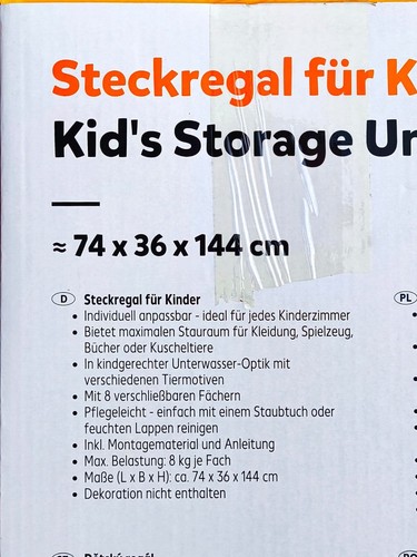 KID LAND Steckregal für Kinder in Unterwasser-Optik / Blau oder Beige - Picture 19 of 25