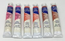 Winsor  Newton Cotman 8mL Watercolor Lot - 6 Assorted Tubes ROSE CADMIUM RED
