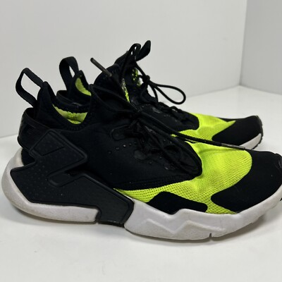 Nike Air Huarache Drift Lifestyle Kids Black Volt Shoes 943344