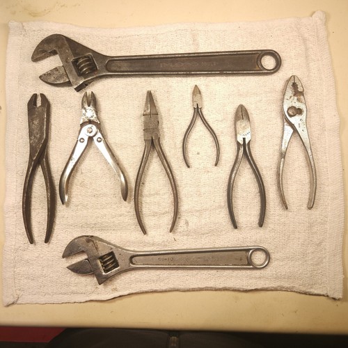 Vintage UTICA Tools Adjustable Wrenches, Pliers, Cutters USA Made Tools
