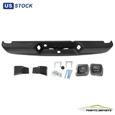 Black Rear Step Bumper Assembly For 2003-2008 Dodge Ram 1500 03-08 2500 3500
