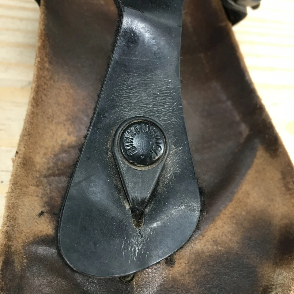 Sandalias Birkenstock para mujer 41 Gizeh Birko-Flor chanclas planas negras sin cordones Foto 4 de 4