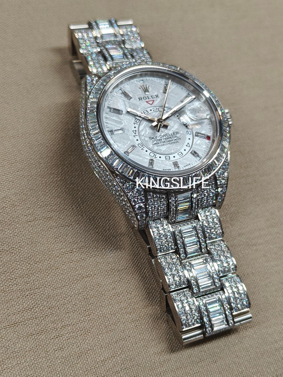 Rolex Sky Dweller 326959TBR White Gold With FACTORY Diamonds | eBay