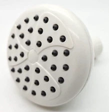 Basic Single Function Shower Head Small ABS Plastic NEW 3 inch