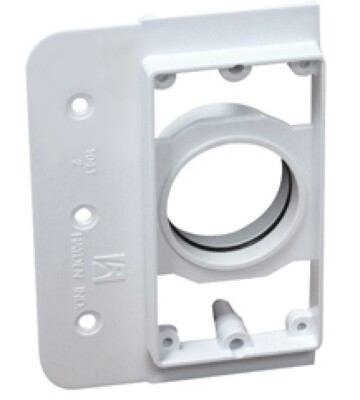 Central Vacuum Cleaner Mounting Plate #1041- White