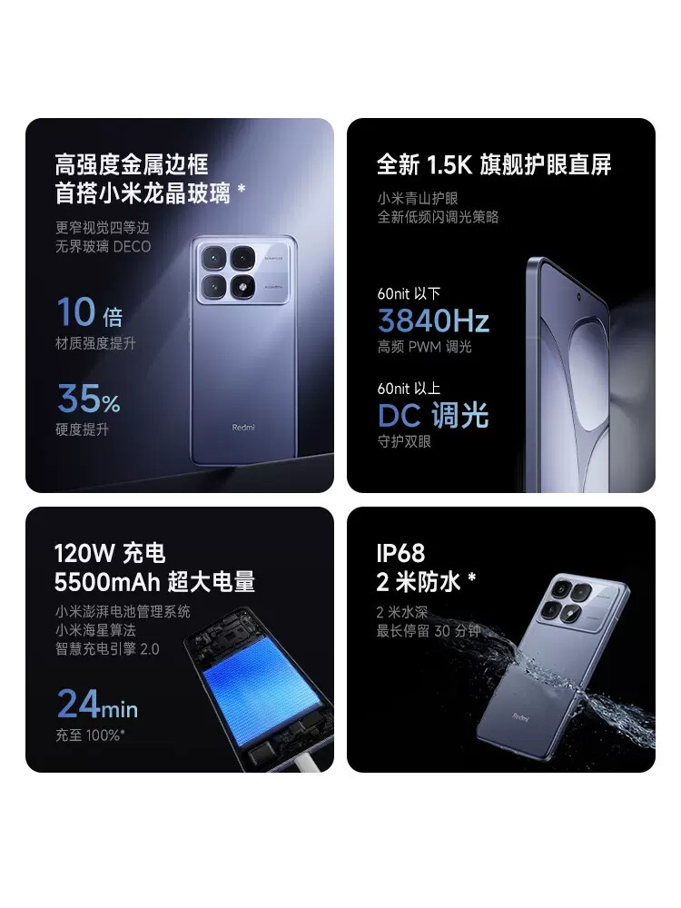 Redmi k70 Ultra （16gb+512gb） Xiaomi Redmi K70 Ultra Smartphone Android 14 Dimensity 9300+