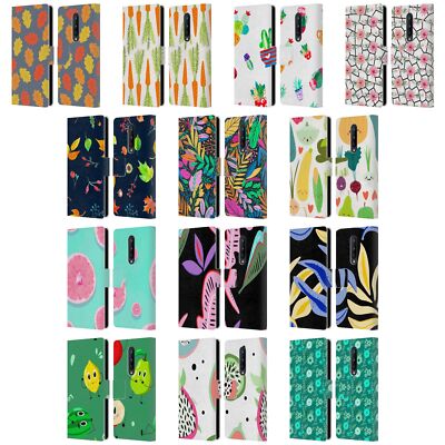 OFFICIAL HAROULITA PLANTS LEATHER BOOK WALLET CASE COVER FOR ONEPLUS PHONES