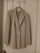 Jones New York Women's Tan Double Breasted Blazer 6