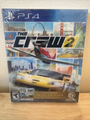 The Crew 2 Steelbook Gold Edition Sony Playstation 4, 2017 PS4 BRAND NEW SEALED