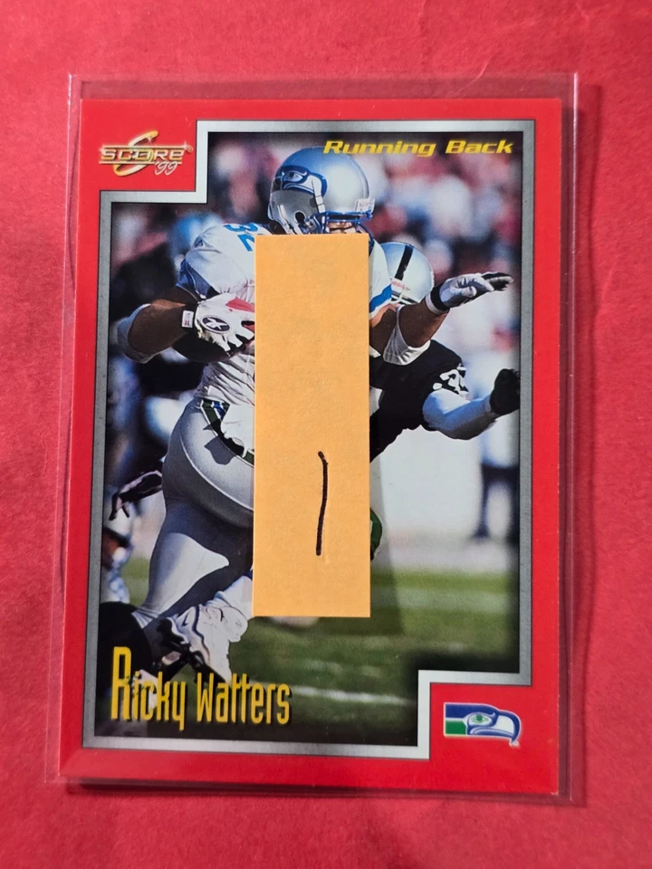 1999 Score #208 Ricky Watters, cd1 - Image 3 of 3