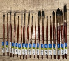 Princeton Neptune Watercolor Paint Brushes - Lot Of 18 - NEW