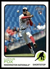 2022 Topps Heritage High Number Lucius Fox Rookie Washington Nationals #618