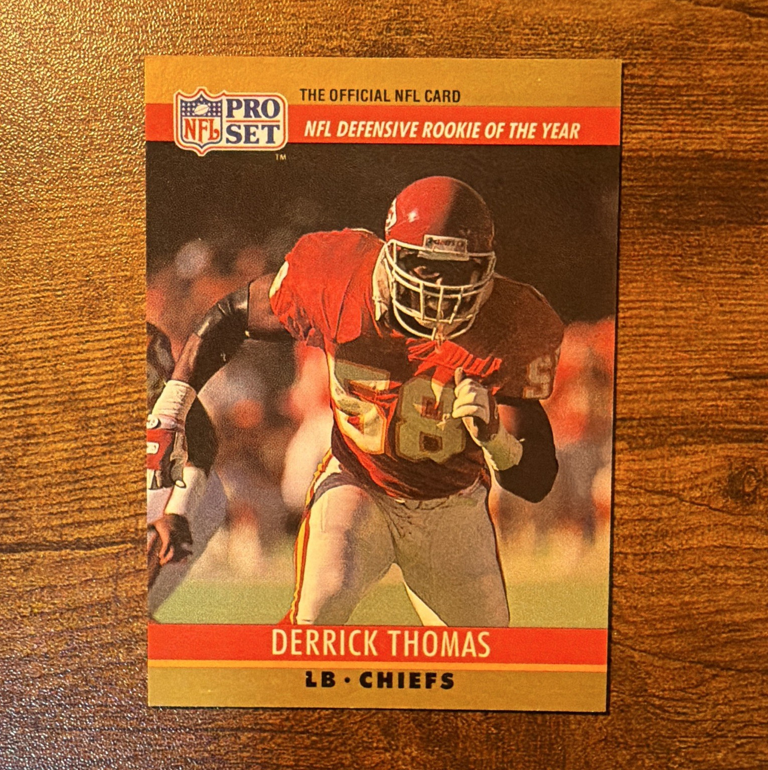 Derrick Thomas #6 Football Cards 1990 Pro Set trading card — raw and PSA graded price guide