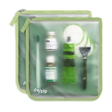 2-Pack Sage rezip Gallon Size Reusable Storage Bags, Zippered, BPA-Free