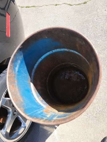 Vintage Texaco 16 Gallon Gear Oil Garage Barrel Drum Tin Can - Empty Garbage - Picture 4 of 6