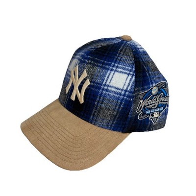 Mitchell & Ness NY Yankees Plaid Snapback Hat 2000 World Series Pro Pinch NWT