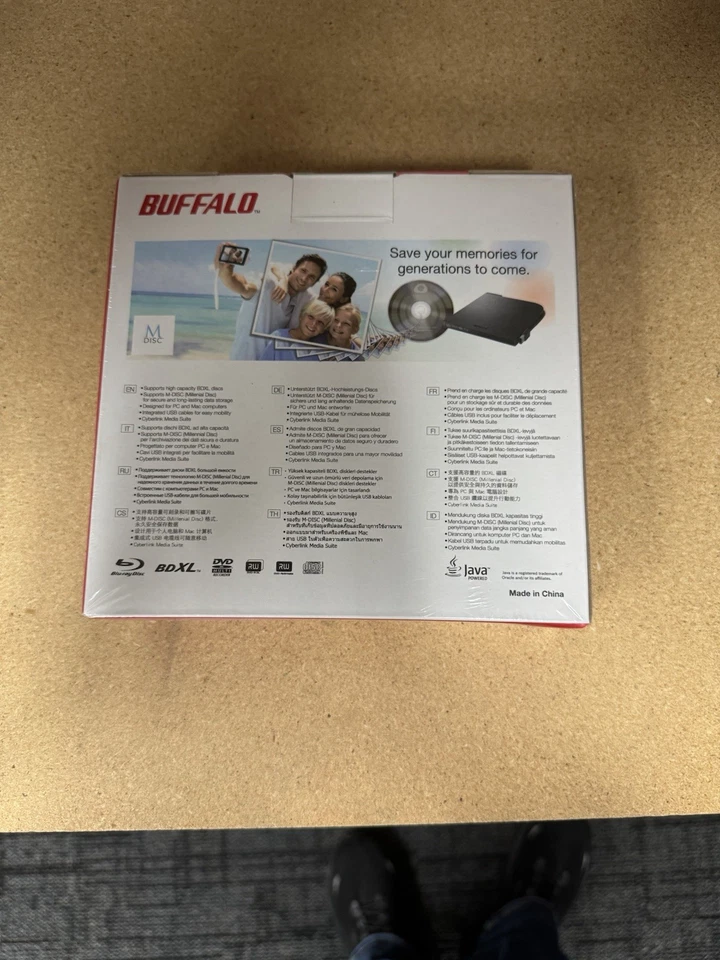 Buffalo Blu-Ray Burner UltraHD 4K & 3D Media Playback- BRXL-PT6U2VB- New/Sealed - Image 2 of 2