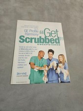 TPEEP454 MAGAZINE ADVERT 11X8" SCRUBS - GET SCRUBBED SWEEPSTAKES