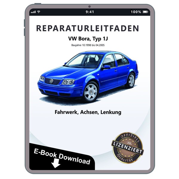 Vw Bora 1J 1998-2005 Fahrwerk Achsen Lenkung Fwd Awd Reparaturleitfaden Ebook-image