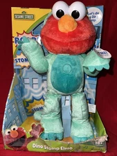 Sesame Street Dino Stomp Elmo 13" Plush Stuffed Animal Pal Sings and Dances