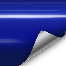 Glossy Dark Navy Blue Vinyl Car Wrap Film DIY Easy to Install No-Mess 2ft x 5ft