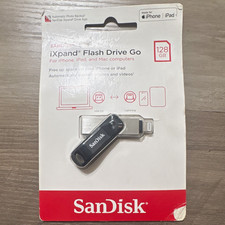 SanDisk iXpand Flash Drive Go 128GB USB 3.0/Lightning for iPhone iPad Mac