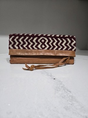 Cleobella Boho Clutch Aztec chevron travel carpet bag Boho Chic Festival Vibes 
