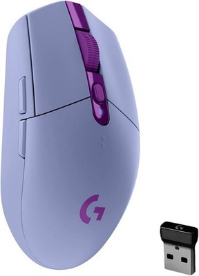 Logitech G305 LIGHTSPEED Wireless Gaming Mouse Hero 12K Sensor PC/Mac - Lilac