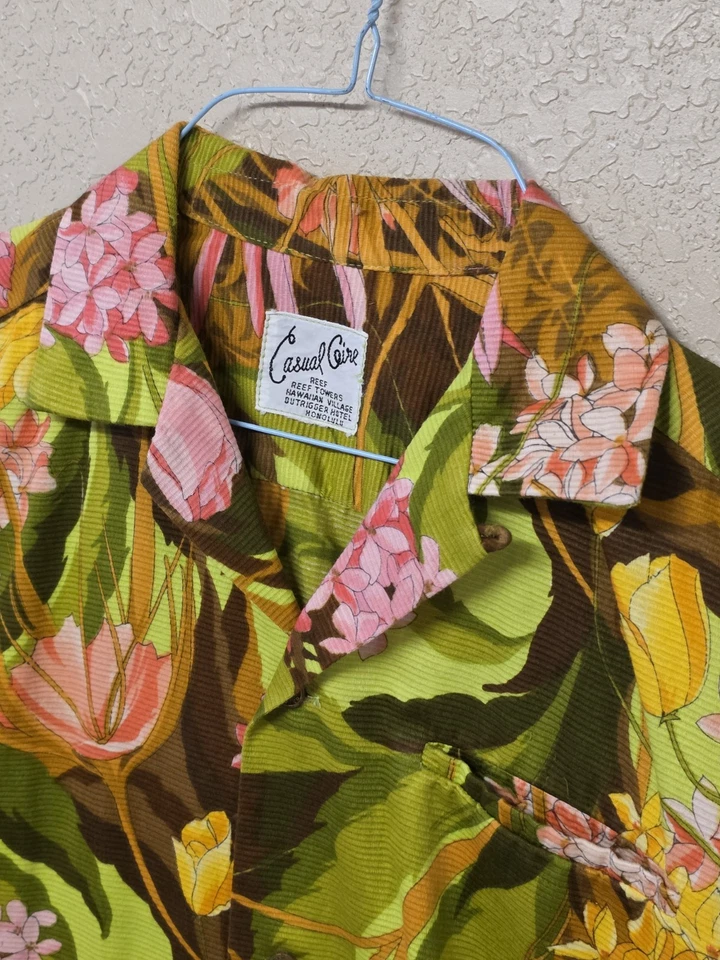 Vintage Casual Aire Reef Towers Hawaii Shirt Collar Button Up Short Sleeve  Smal - Image 2 of 4