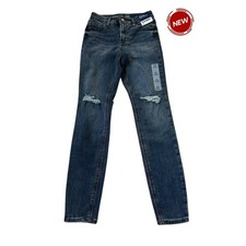 Old Navy Blue Rockstar High Rise Super Skinny Jeans Women's Size 00 NWT  34-39
