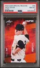 PSA 8 Jack Leiter 2022 Leaf Hype! #68 Orange Masterpiece 1/1 Rookie Card. rookie card picture