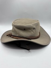 Barmah 1057 Canvas Outback Hat Vented Summer Safari Sun Hat Australia Mens M