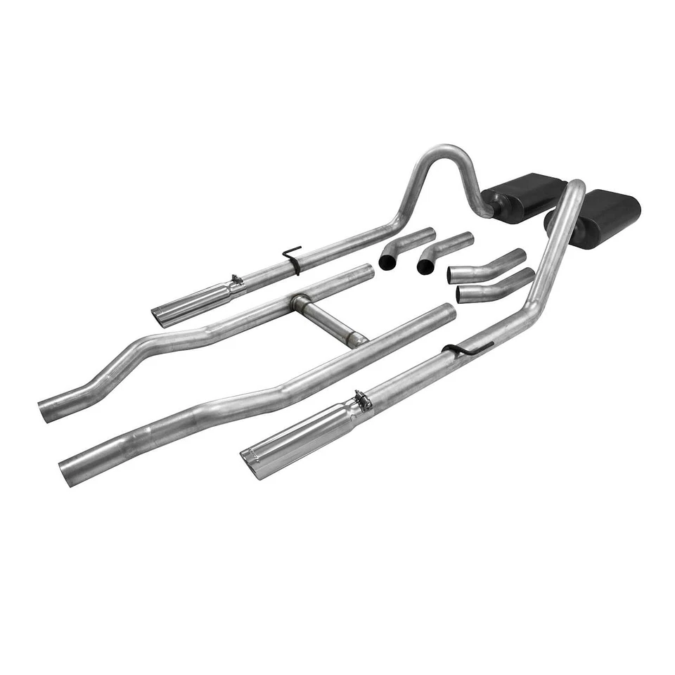 Flowmaster 817174 Crossmember Header Back Exhaust for Bel Air One-Fifty Two-Ten Foto 2 de 4