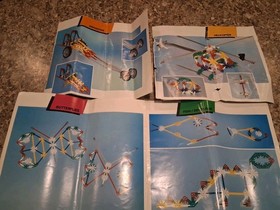 K'NEX Yellow Box Hard KNEX Carrying Case w/ 750+ Pieces Pictures Booklet