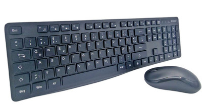 Tastatur Maus Set kabellos Schwaiger RTMS0100 schwarz 2,4GHz DE-Layout QUERTZ