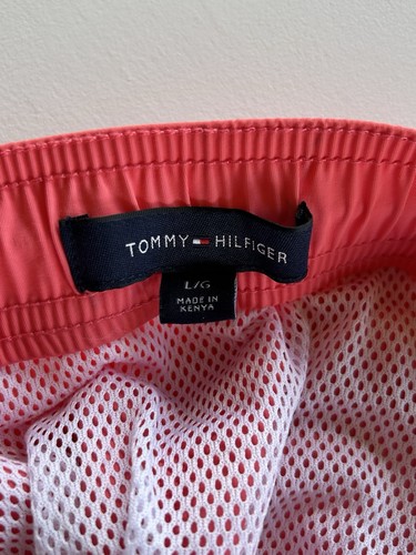 Tommy Hilfiger Men's Swim Trunks Shorts Maillot 7" Inseam Pink Size Large NEW - Picture 3 of 17