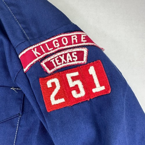 Boy Scout Of America Cub Scout Uniform Shirt Killgore Texas Blue Gold Patch Mens - Picture 3 of 7