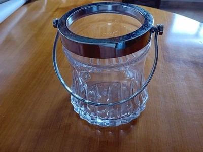 Seau à glaçons cristal taillé de BAYEL - - Photo 1/3