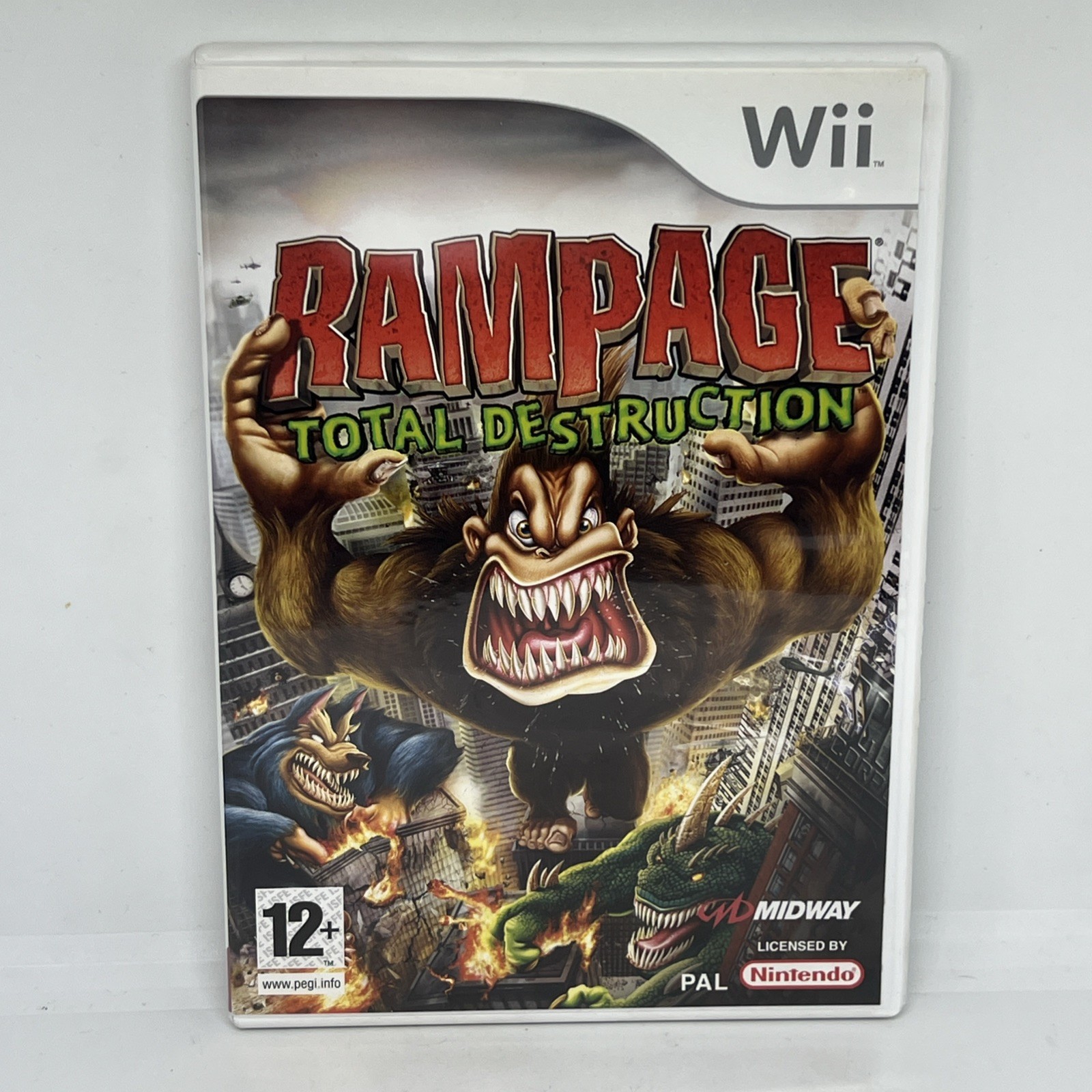 Rampage: Total Destruction (Nintendo Wii, 2007) - PAL- Tested With Manual