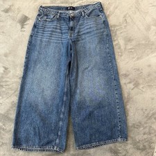 Gap Jeans Wide Leg Baggy Dark Wash Women's size 33 16 Regular