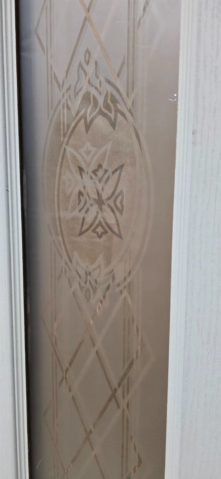 Brand New Internal Door Frosted & Patterned Glass Panel Hollow Core Primed - Image 3 of 4