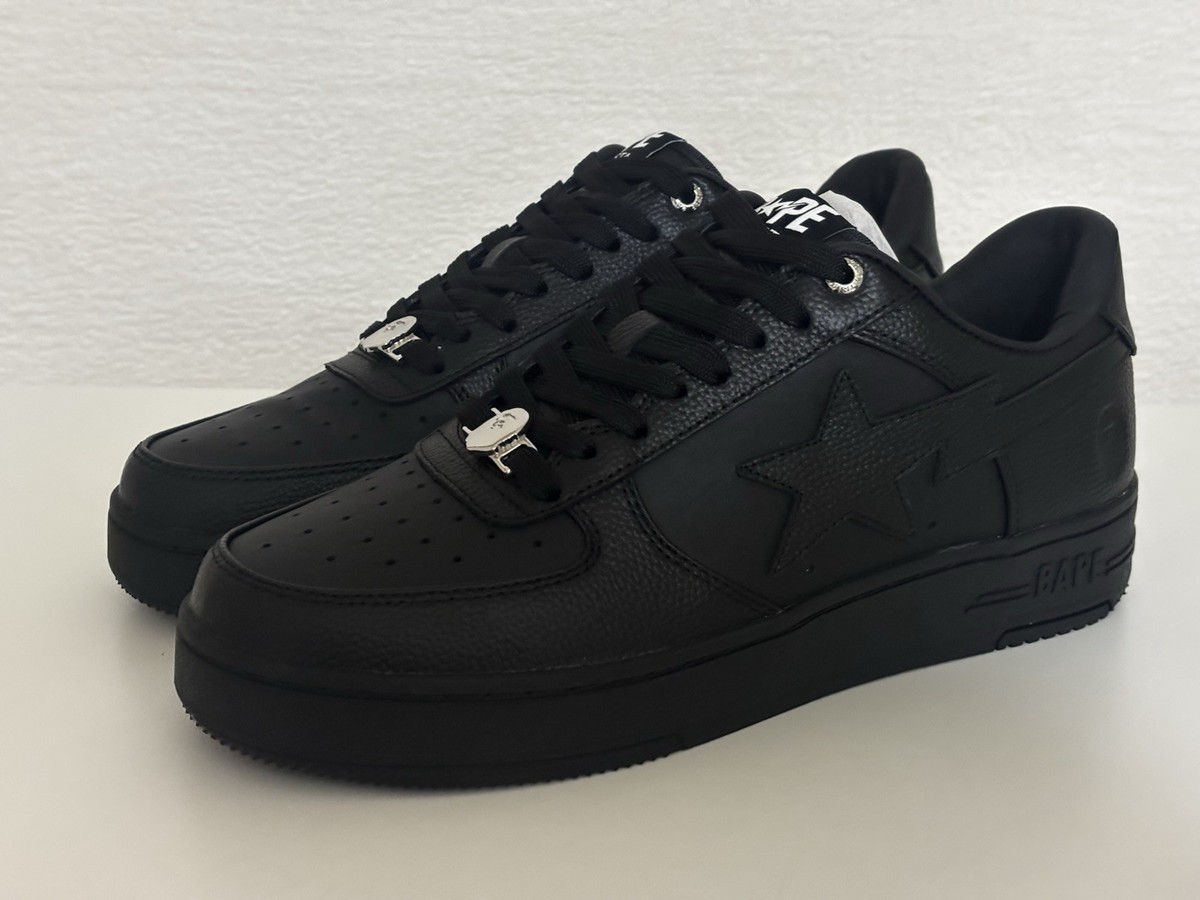 Authentic a bathing ape bape bape sta black men's US 10 new