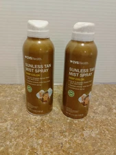 CVS Health Deep Color Sunless Tan Mist Spray, 5.3 oz 2 PC lot