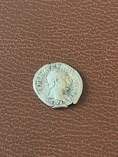Ancient Roman Denarius Coin Trajan ( 98-117 AD )