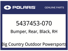 Polaris OEM Part 5437453-070 BUMPER, REAR, BLACK, RH