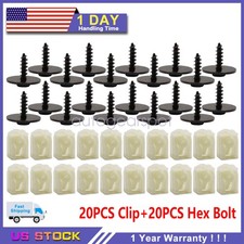 40-Pack for BMW Front Fender Liner C-Clip+Hex...