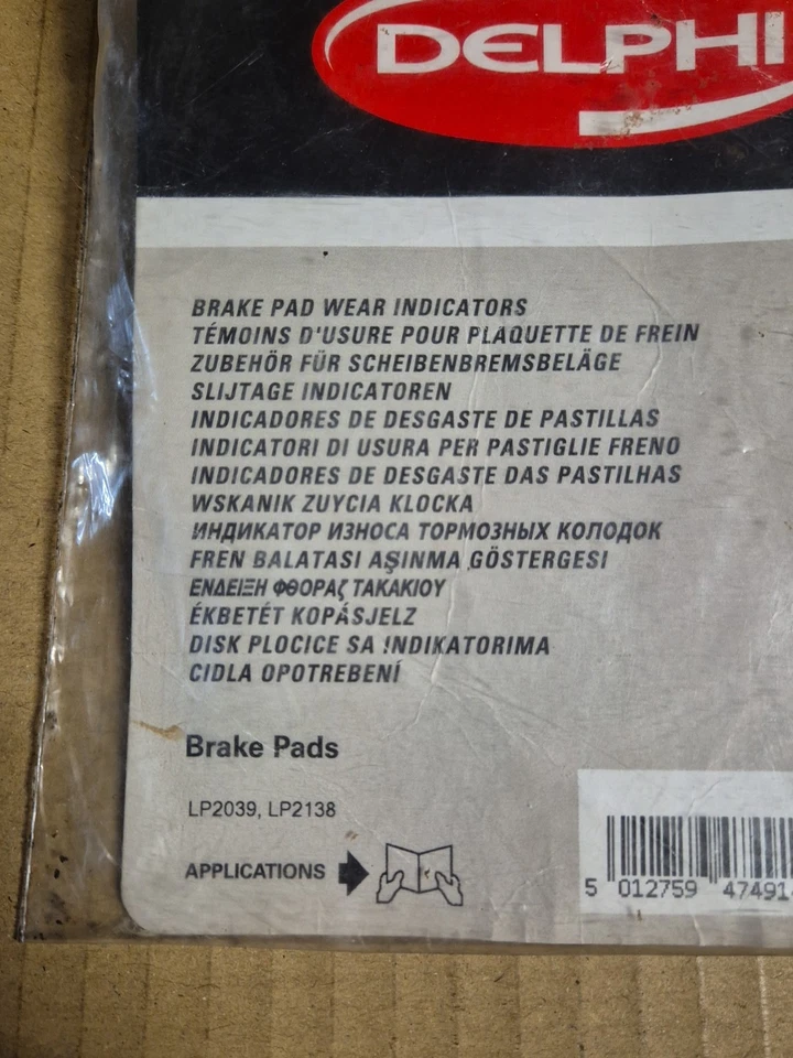 x1 NEW Genuine DELPHI Iveco Brake Pad Wear Indicator Sensor LZ0227 LP2039 LP2138 - Image 2 of 4