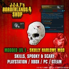 Borderlands 4✨ MODDED LEVEL 1 ONE SKULLY HARLOWE CLASS MOD BL4 ✅PC-PS-XBOX✨
