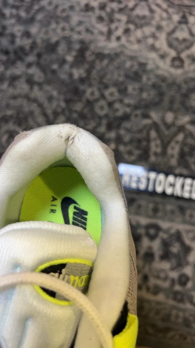 Nike Air Max 95 Sneakers 6.5y White, Grey, Neon Yellow — product photo 7 of 8